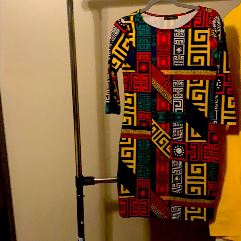 Ethnic Print bodycon dress